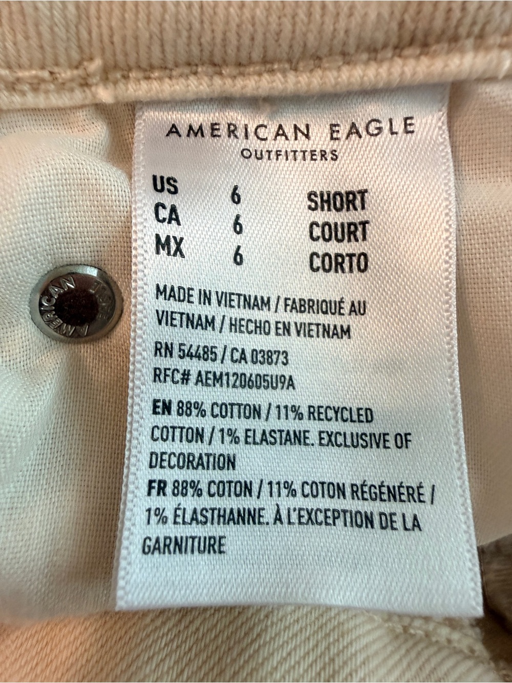 American Eagle | Beige Floral Low-Rise Flare Jeans - Picture 10 of 10